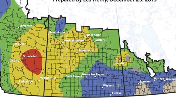 Les Henry: Prairie soil moisture map for 2020